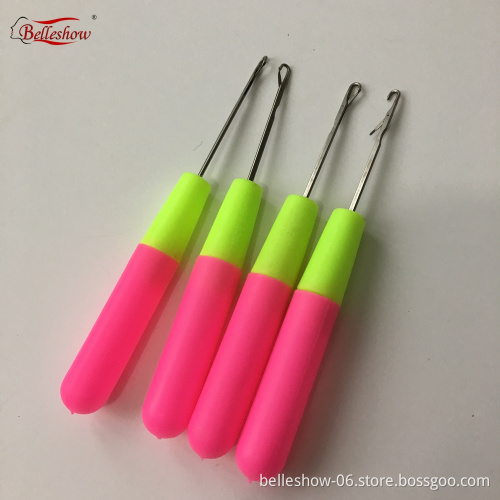 Wholesale   Big Plastic Handle Hook Pulling Hook Needle ,Ventilating Wig Needle In Hair Extension Tools 50pc/bag